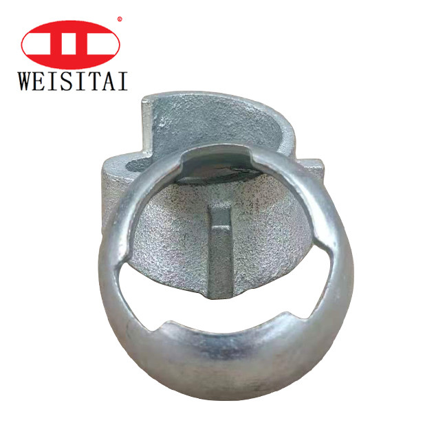 Quality Natural Finish Q345 Cuplock Scaffolding Parts Black Surface Bottom Cup for sale