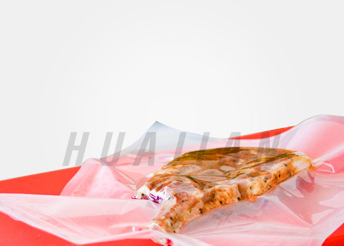 Quality Food Plastic 0.16mm Vacuum Seal Food Bags For Ham Sausage Meat for sale