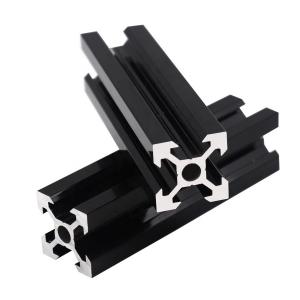 Quality Black Anodized 80X80 Aluminum Assembly Line Extrusions for sale