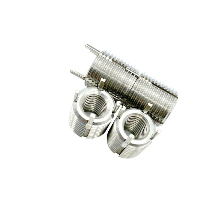 Quality 3/8 - 16 Keylocking Threaded Inserts Screw Fasteners Stainless Steel Material for sale