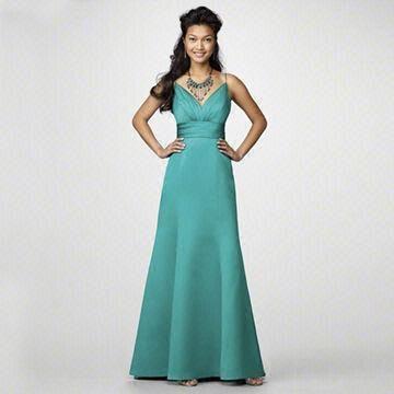 Quality A-line Prom Mermaid Satin Dress, Simple Elegant at Low Price for sale