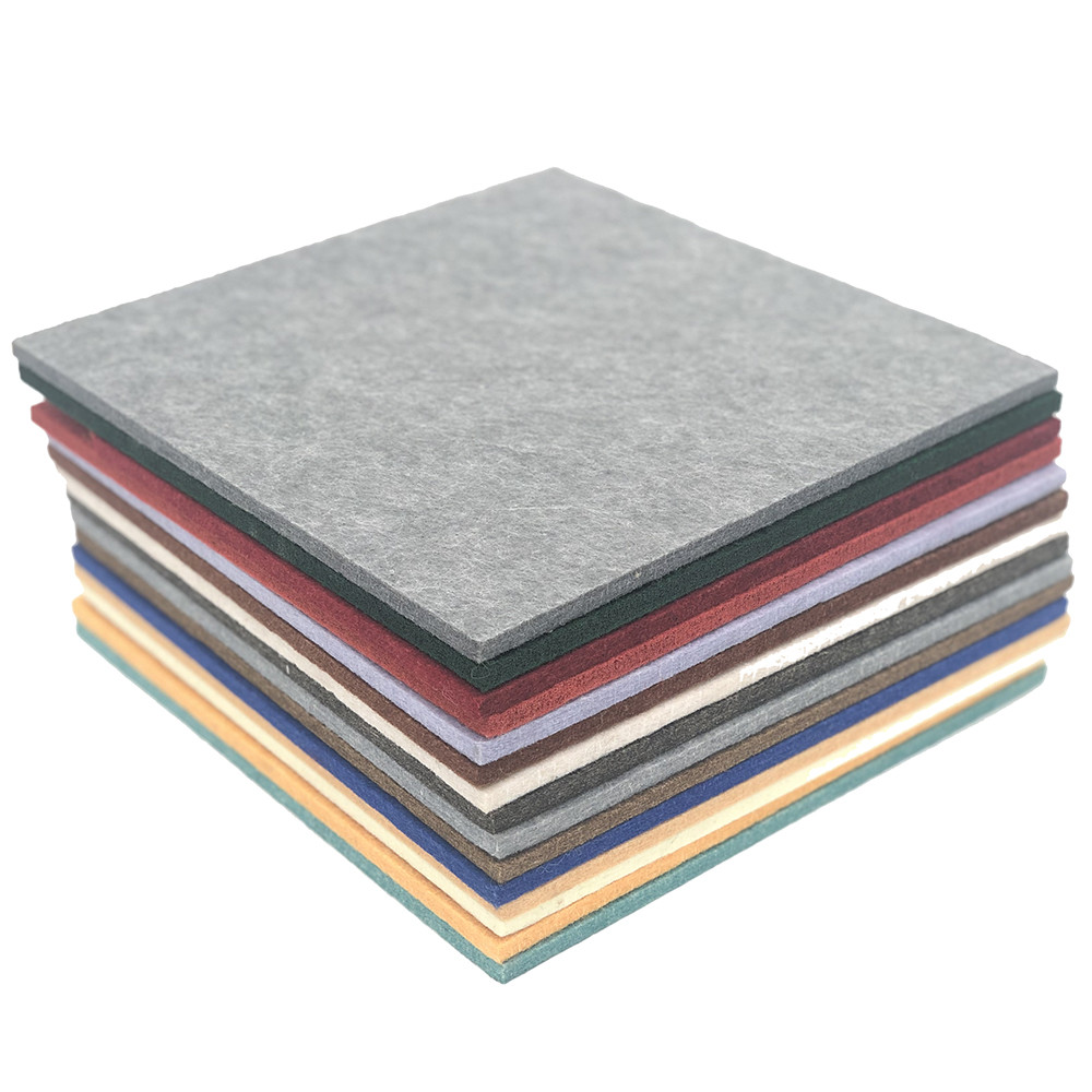Quality Eco - Friendly Polyester Fiber Acoustic Panel Customized Colors Sound Proof 9mm for sale