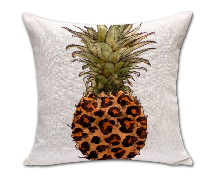 Buy Cotton Line Decorative Square Throw Pillow Covers Set Cushion Case for Sofa Bedroom Car Pineapple Pillowcases 18 x 18 In at wholesale prices