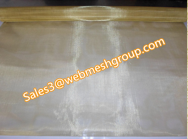 Quality 100 Mesh Brass Wire Mesh 0.1mm Wire Dia. for sale