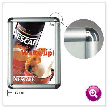 Quality Snap Frame Poster Holder Clip Photo 0.7mm Aluminium Frame Profile for sale