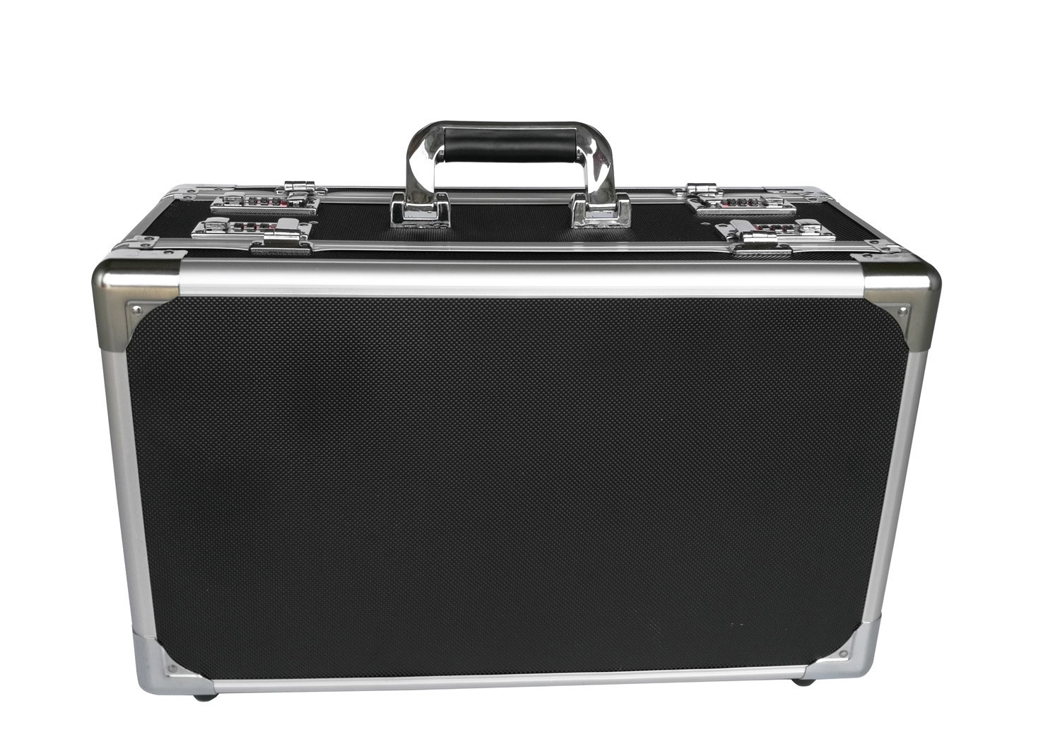 Quality Black Aluminum Hard Case With Foam Insert Lockable Moistureproof For Transport for sale
