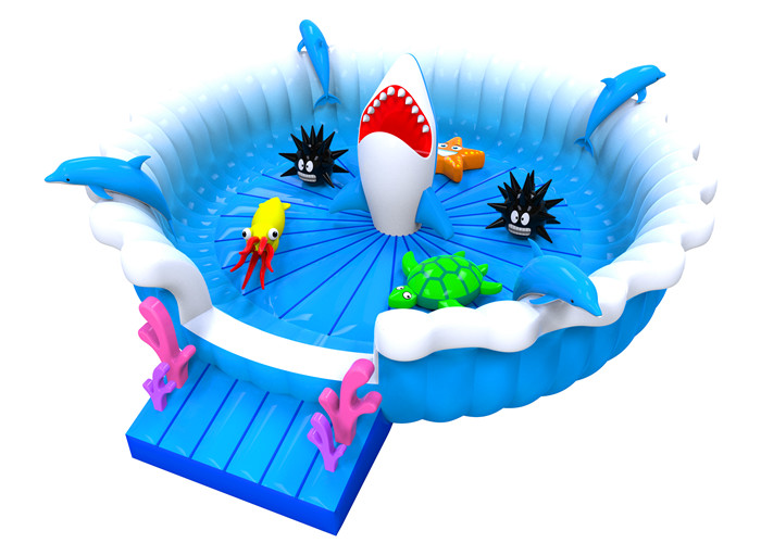 Buy cheap Marine Animal Bouncy Castles Length 8m Inflatable Fun Land from wholesalers