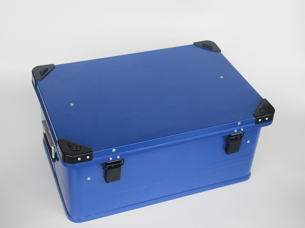 Quality Customized Painting Aluminum Storage Case With 1.0mm Thickness Aluminum Panel In Blue Color for sale
