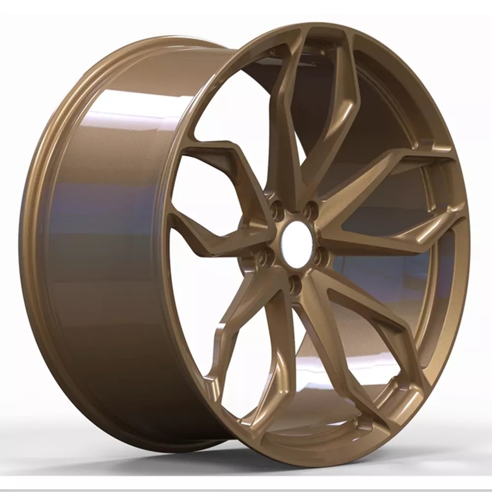 Quality High-quality car racing rim 17 to 22 inch 5*120 5x112 18 19 Bronze black colour finish forged alloy rim wheels for sale