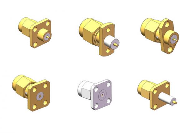 Buy 50 Ohm RoHS Compliant Brass SMA Male Series Coaxial Connector at wholesale prices