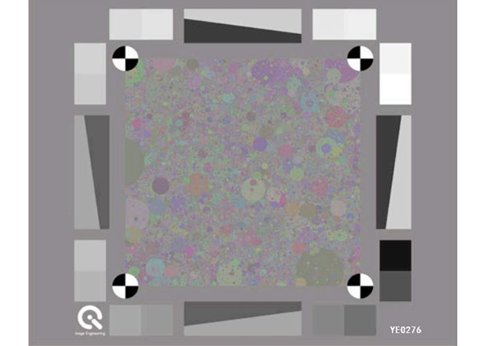Dead Leaves Target – Colored YE0276 Texture Loss Analysis Resolution Test Chart