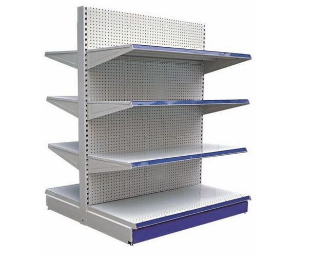 Quality Pegboard Supermarket Metal Display Shelving for sale