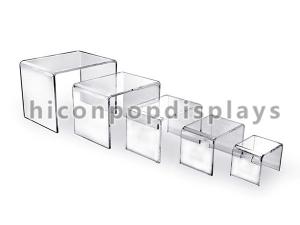 China Square Clear Acrylic Display Stands , Acrylic Display Stand For Shoes on sale