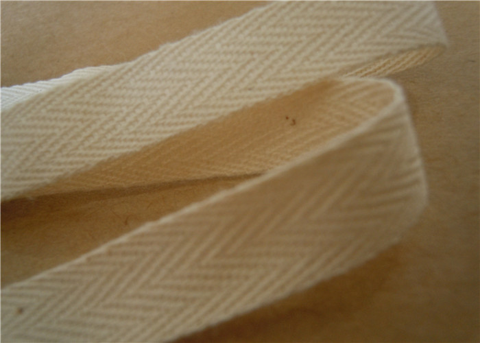 25mm garment white cotton webbing straps ribbons with weave customized