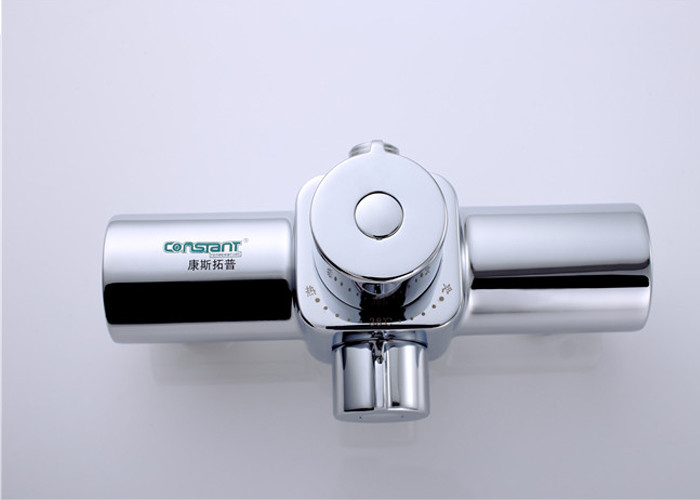 Solar Bath Thermostatic Mixing Valve High Precision Control 304 Stainless Steel Filter