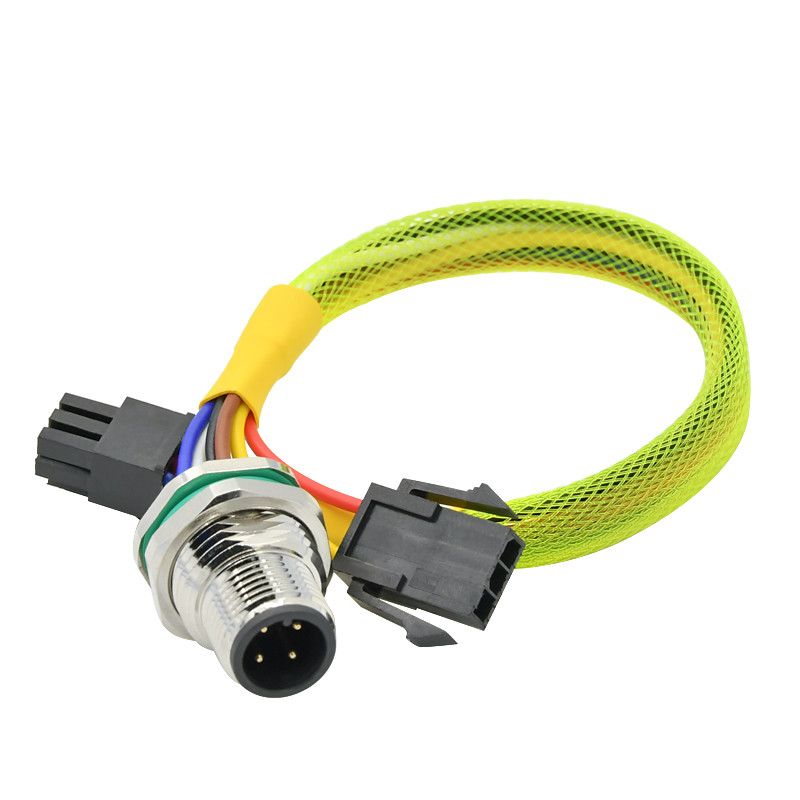 Quality CuZn TPU M12 Panel Mount Connector IP68 M12 Series Connector With Wire Terminal Fasten for sale