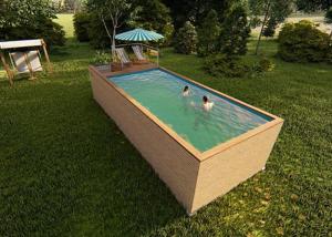 Quality Topshaw Low Cost Customize 20ft 40ft Modern Backyard Swimming Pool for Sale for sale