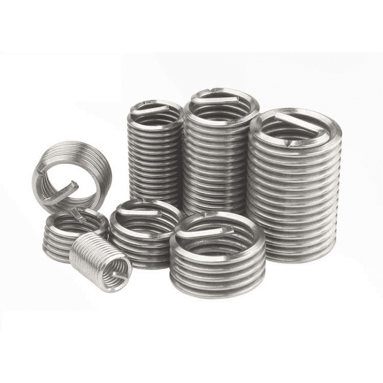 Quality Heat Resistant 304H Stainless Threaded Inserts 10-32 Natural Color M5 Helicoil for sale