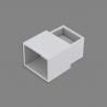 Buy cheap Ring Packaging White Jewelry Box With Drawers Grey Or Black Velvet Lining from wholesalers