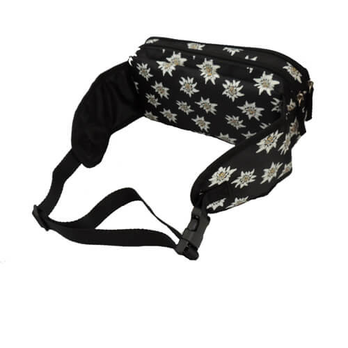 Quality Printed Floral Waterproof Fanny Pack , Canvas Waist Pouch Bag For Women for sale