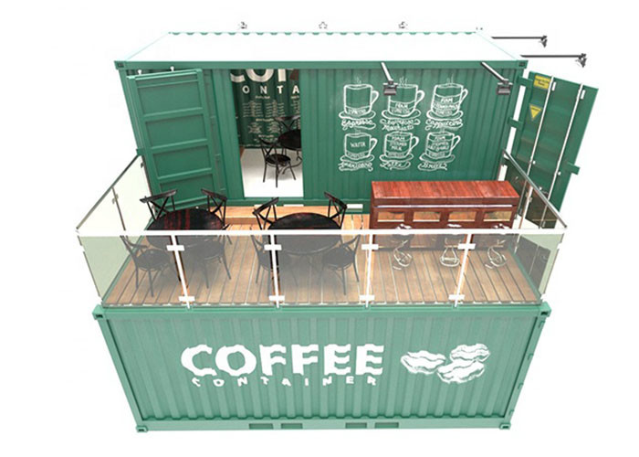 Quality Topshaw Portable container Prefab Restaurant Outdoor Fast Food Kiosk Mobile Coffee Shop for sale