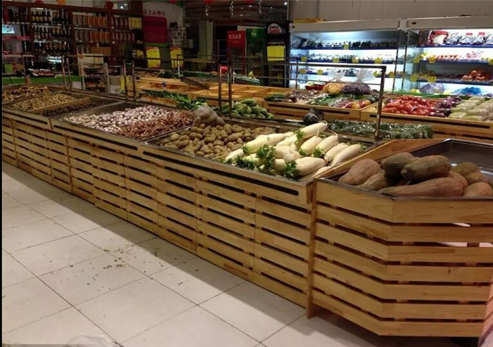 Quality Supermarket Wooden Display Rack for sale