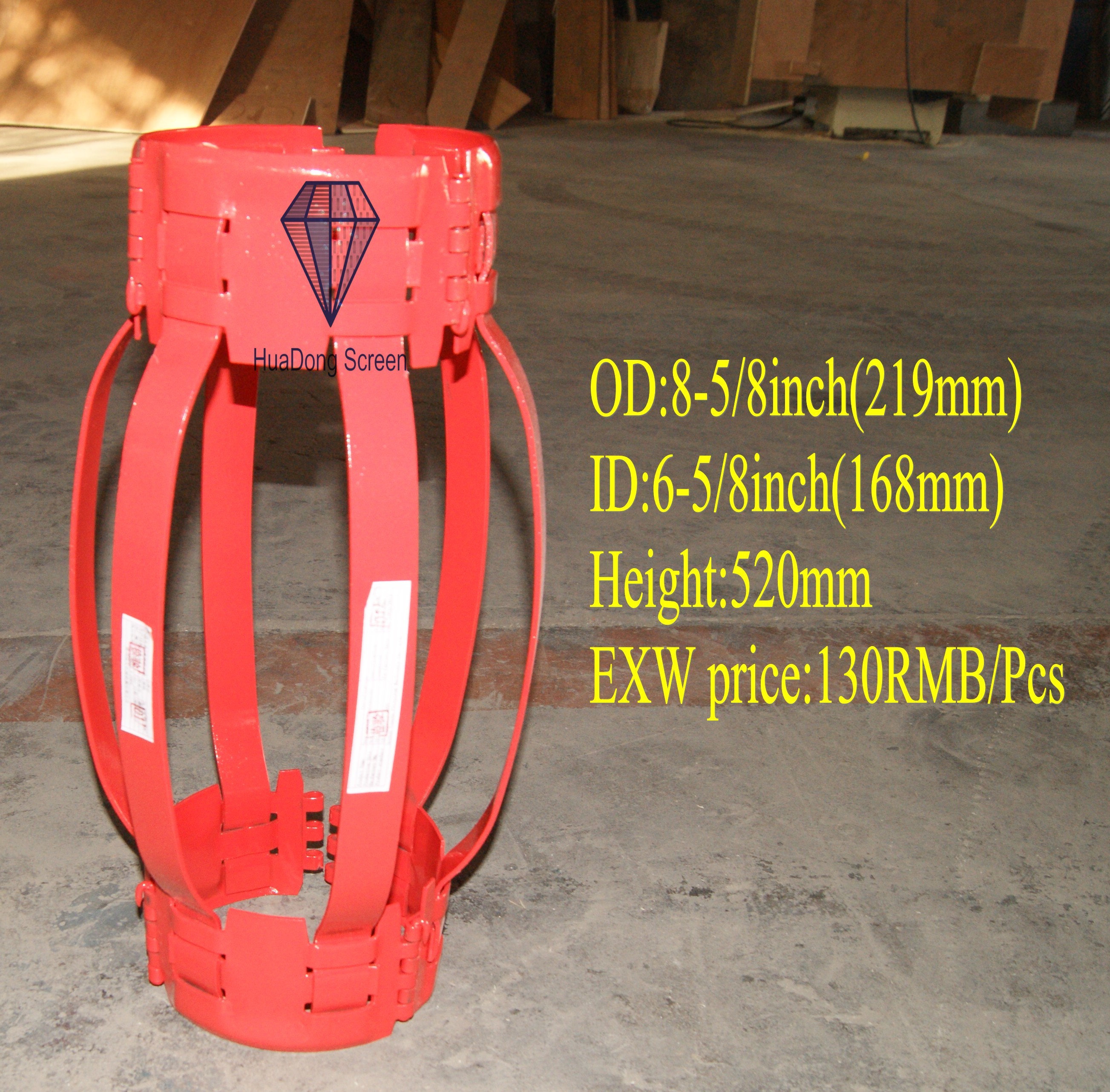 Buy API 10inch spring steel Flexibility BOW casing Centralizer for oil casing pipe at wholesale prices