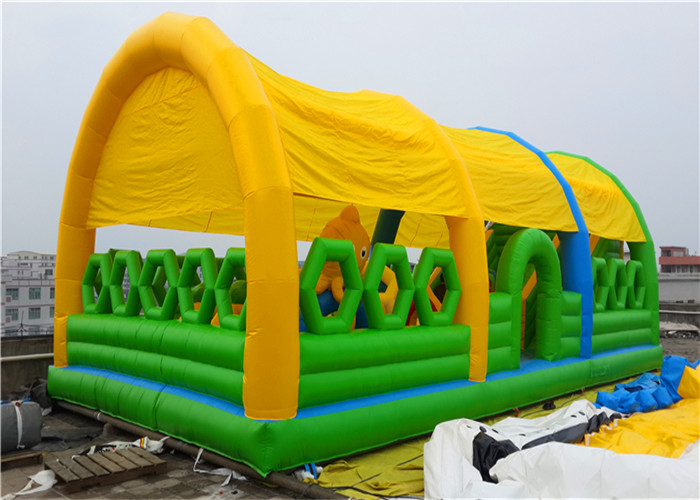 Buy cheap Big Bounce Trampoline Park 0.55mm PVC Jump Inflatable Park from wholesalers