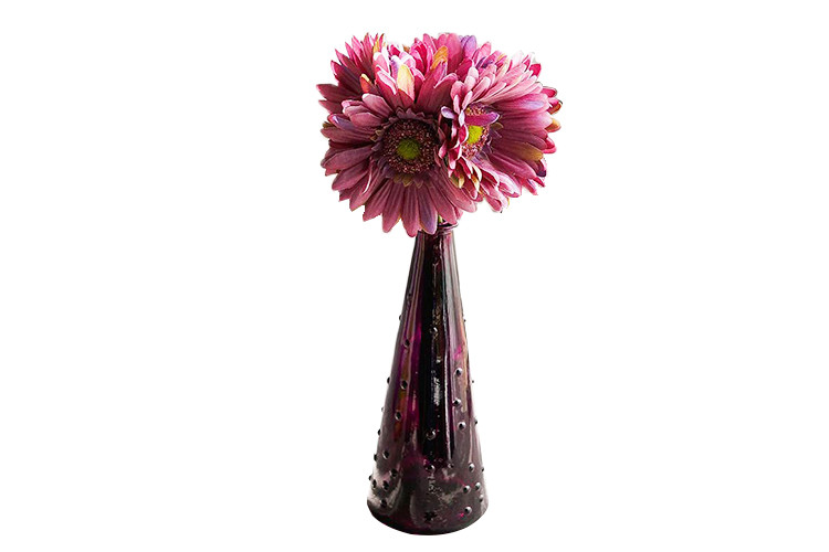 Buy Unique Decorative Glass Vases , Tall Glass Floor Vases High White Glass at wholesale prices
