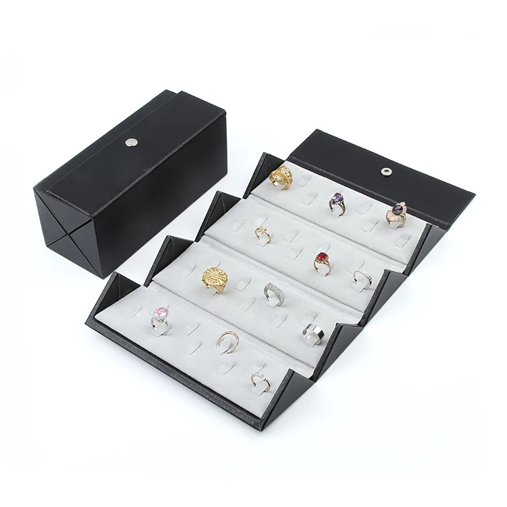 Quality 10*5*5cm Magnetic Foldable Custom Cardboard Jewelry Boxes For Ring for sale