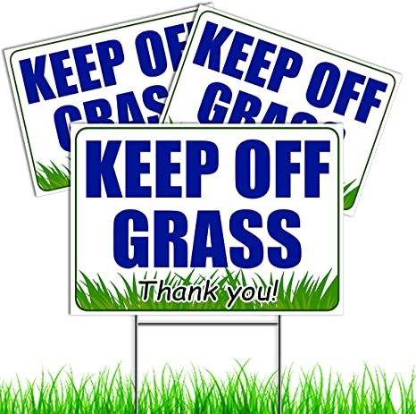 Buy cheap 2 PCs Keep Off The Grass 8x12 Coroplast Sign Double Sides Printed For Yard from wholesalers