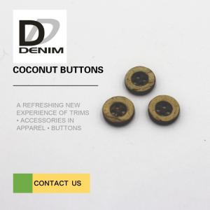 Quality 16L 4 Holes Coconut Buttons For Clothing Large Size With Edge for sale
