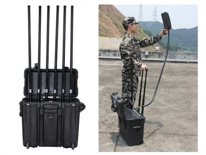Quality High Power Long Range Drone Signal Jammer For Home With GPS 2.4G / 5.8G Jamming for sale