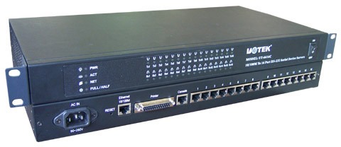 Quality 16 Ports Ethernet Serial Server with TCP / IP to RS-232 RJ45 Interface for sale