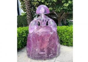 Quality Girl Princess Outdoor Fiberglass Sculpture For Garden Decoration for sale