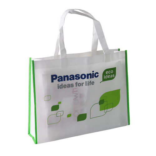 Portable Ultralight Custom Tote Bags , Grocery Non - Woven Printed Bags