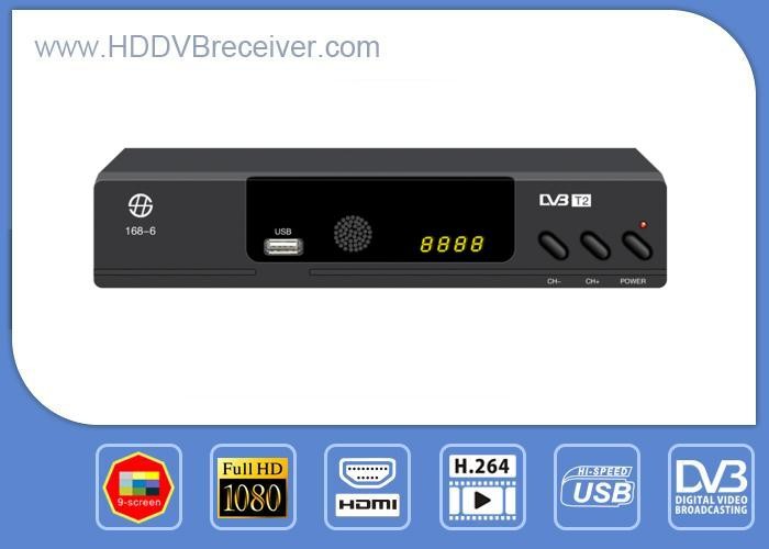 Quality Italia France 512M DDR2 DVB-T2 Digital Set-top Box / Digital Television Receiver for sale
