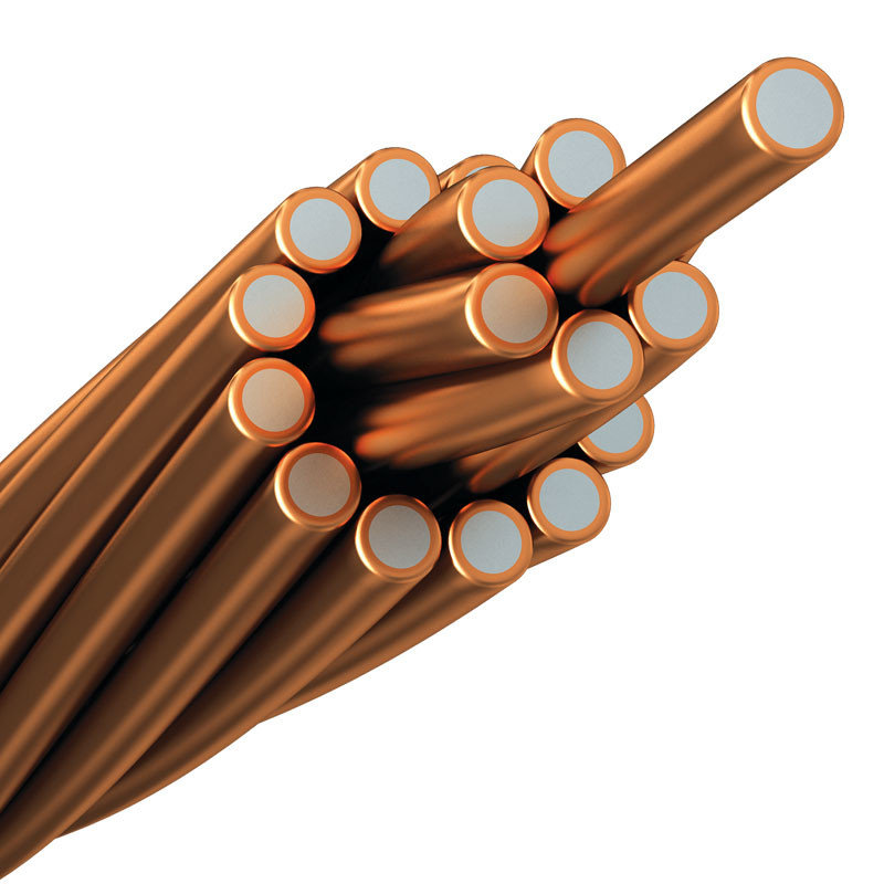 Quality Bare Copper Clad Aluminum Stranded Wire For Electrical Conductor for sale