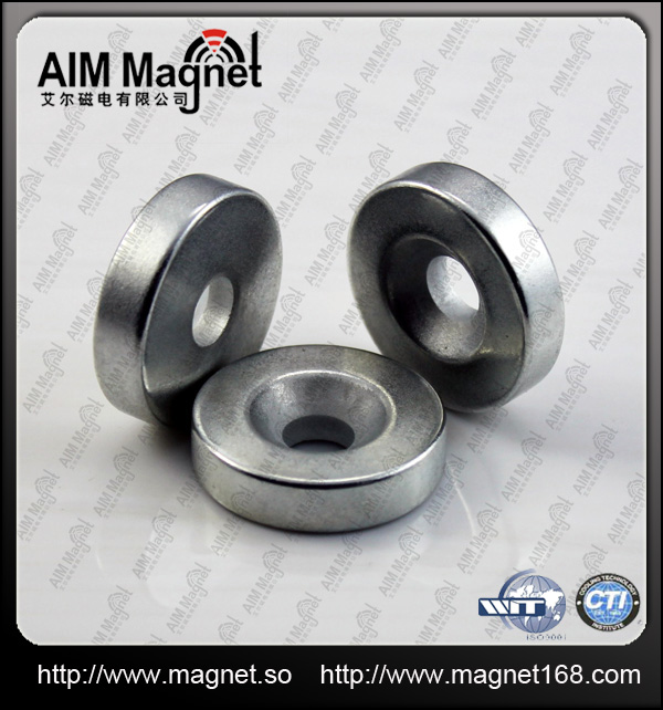 Quality Permanent Type N42 Screw hole Neodymium Magnets for sale