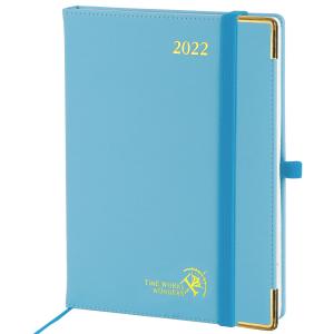 Blue 7.75''X 6.5'' Vertical Layout Weekly Planner 2023 2024 12 Month