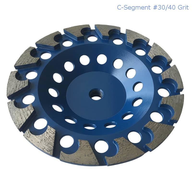 Quality 7 Inch Segmented Turbo Cup Grinding Wheel 180mm Concrete Grinding Disc for sale