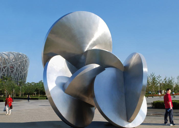 Quality Modern Decoration Large Outdoor Metal Sculptures All Stainless Steel 316L for sale