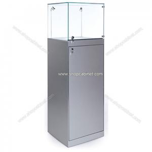 Quality Rotating Clear Portable Body Jewelry Display Case Retail Cabinet Hold 500 Piercings Locks for sale