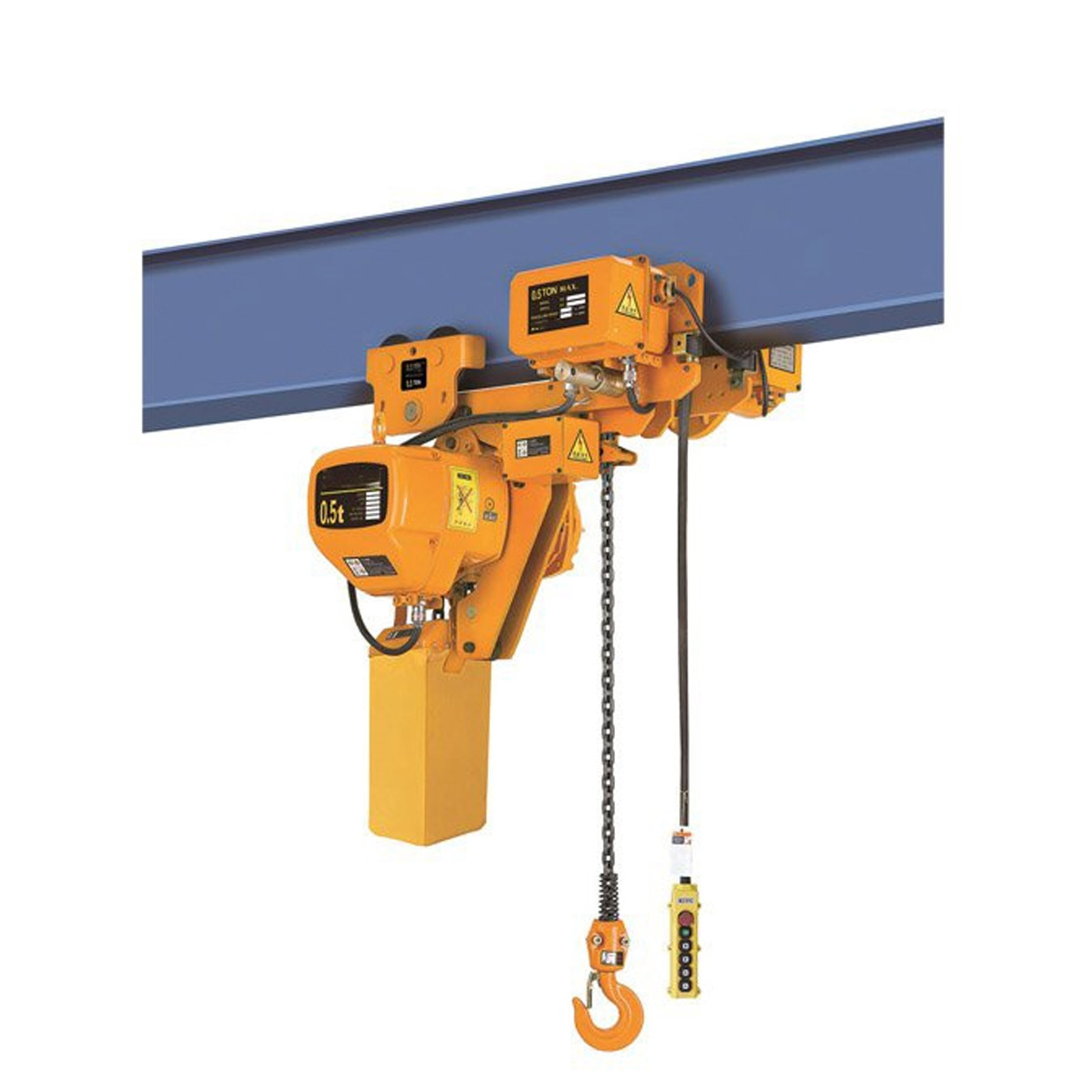 Quality Light Weight Low Headroom Electric Chain Hoist With Trolley High Safety Performance for sale