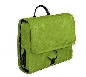 Quality Portable Green Hanging Toiletry Bag , Custom Cosmetic Bags SGS Certificate for sale