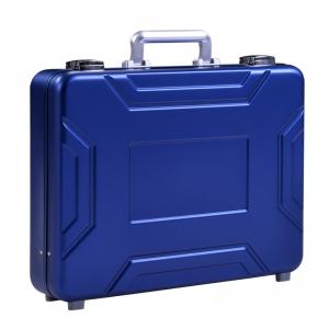 Quality MS-M-05 Anodized Blue Aluminum Suitcase Briefcase For Sale Aluminum Model Case for sale