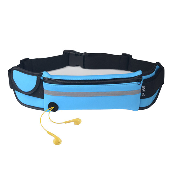 Quality Neoprene Waterproof Fanny Packs With Headphone Jack , Sport Belt Bag for sale