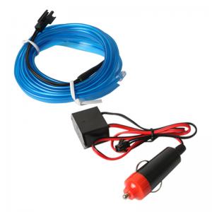 Quality Flexible Waterproof EL Wire Rope 2m LED Flexible Strip Neon Glow Light for sale