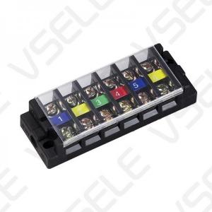 Quality Din Rail Screw Dual Row Terminal Block TA Type Combination Black Color for sale