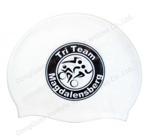Quality speedo silicone swim cap white for sale